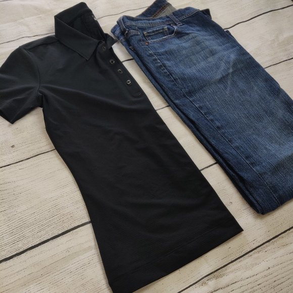 Nike Women's Golf Shirt Black Small - Picture 9 of 12